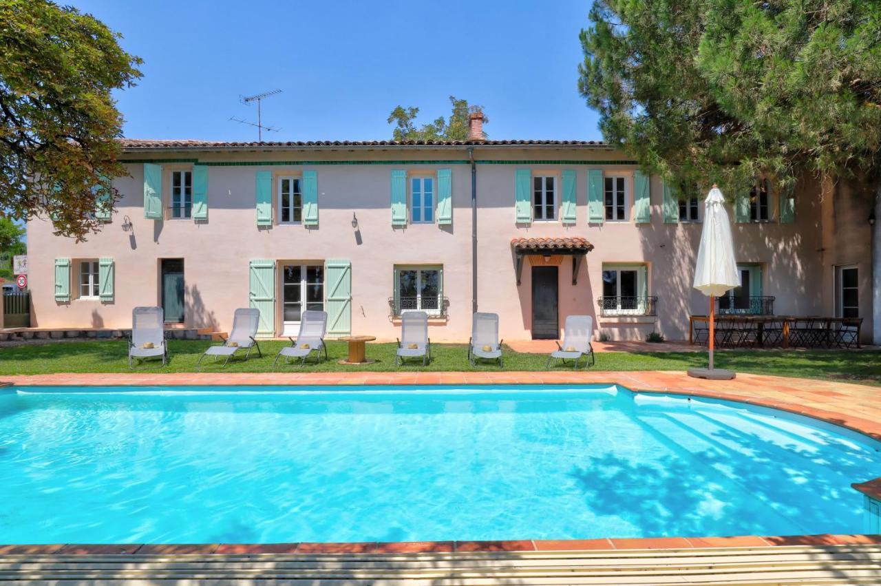 Gite La Grappe Occitane - 14 Personnes - Piscine Privee Ambres المظهر الخارجي الصورة